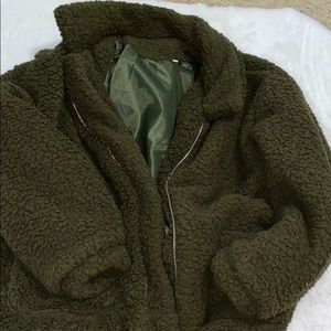 Green Teddy Jacket